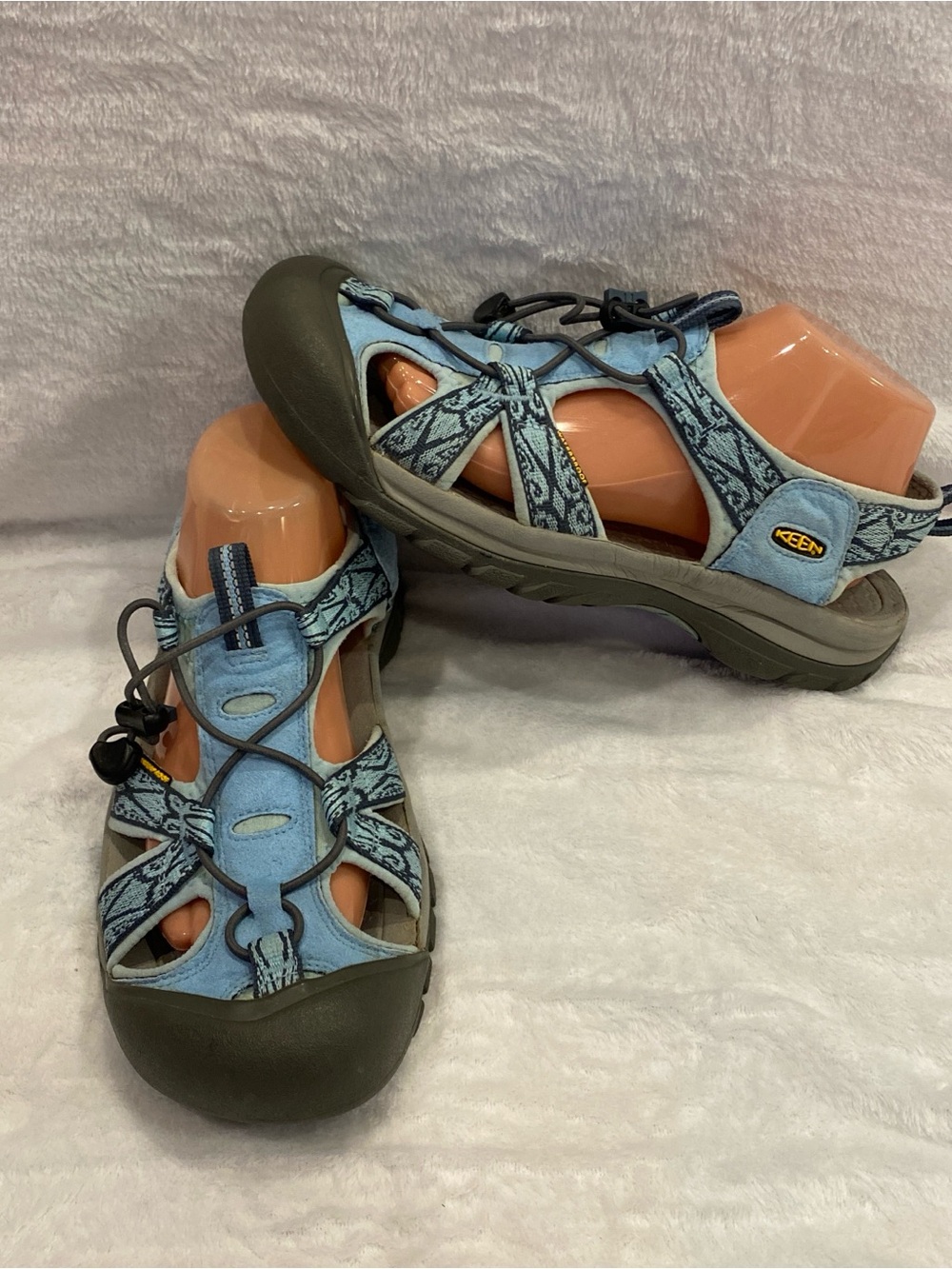 Keen Women's Venice H2 Blue Outdoors Hiking Waterproof Sandals Shoes Size 11 EUC